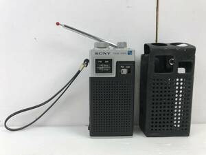 湘/SONY/FM/AM/トランジスタラジオ/TFM-4500/通電不可/SOLID STATE/2バンド/日本製/ソフトケース付/アンティーク/ソニー/11.24-227KS