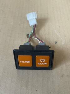 TOYOTA インパネスイッチ スイッチ FILTER GLOW　旧車 当時物 車種不明 動作未確認 ジャンク 部品取り