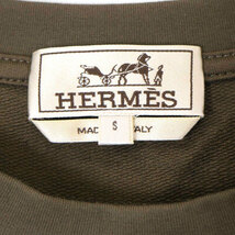 エルメス ホース レザーパッチ Tシャツ メンズ グリーン系 HERMES 中古 【アパレル・小物】_画像6