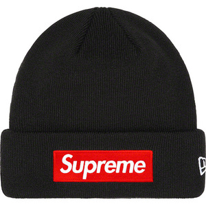 新品 22AW Supreme New Era Box Logo Beanie ニューエラ ボックス ロゴ ビーニー Black ブラック ニットキャップ ニット帽