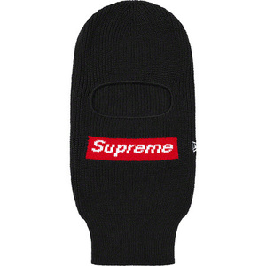 新品 21AW Supreme New Era Box Logo Balaclava ニューエラ ボックス ロゴ バラクラバ Black ブラック 目出し帽