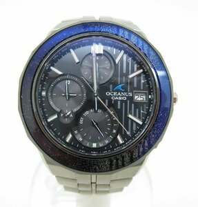 ★CASIO カシオ オシアナス OCW-S5000E-1AJF 電波 タフソーラー メンズ腕時計 箱・予備のコマあり 中古品