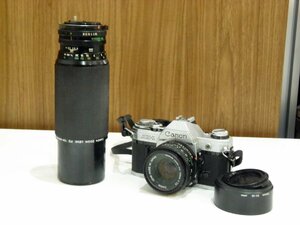 ○ Canon フィルムカメラ AE-1 Canon LENS FD 50mm 1:1.8 CANON ZOOM LENS FD 100-300mm 1:5.6 動作未確認 ジャンク品