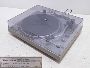 【Y9569】 レトロ 松下電器 Technics テクニクス ダイレクトドライブ オートマチック ターンテーブル SL-1600 通電品/レコードプレイヤー