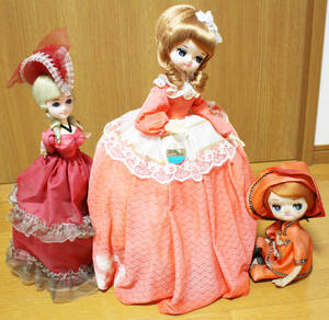 【汚れありますけど、可愛いので出品】昭和のレトロお人形・３姉妹