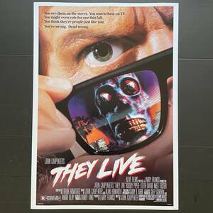 US version poster * movie [zei rib ](They Live) 1988* John * carpe nta-/roti* pie pa-/WWF/WWE/SF horror 