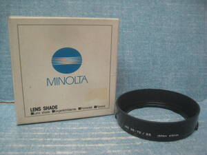 必見です 未使用品 MINOLTA LENS SHADE レンズフード レンズシェード 35-70/3.5 Φ55