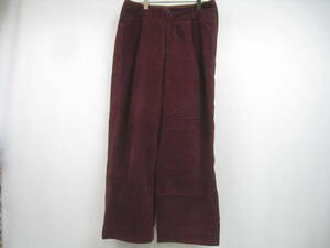 arnold palmer Arnold Palmer corduroy pants bottoms umbrella embroidery red purple wine size 4
