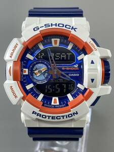 (G20)マニア必見！★CASIO　カシオ　G-SHOCK　5398　GA-400CS★ジーショック　白青オレンジ　腕時計　アナデジ★美品です！