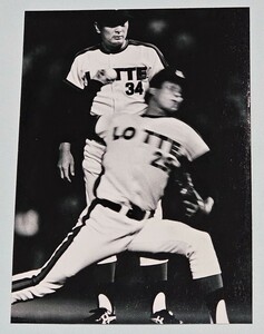 Lサイズの白黒/ロッテ・金田監督、村田投手