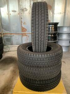 送料込み 165R13 6PR DUNLOP 7~9mm 22年製 4本