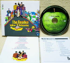 即決！【2点で送料無料】CD ビートルズ Beatles Yellow Submarine 2009年リマスター 日本盤ボックスセットのバラ1点 ブックレット2冊 対訳