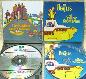 即決！【2点で送料無料】CD2枚で ビートルズ Beatles Yellow Submarine オランダ盤 リマスター前の音源＋同Songtrack ※歌詞カードはコピー