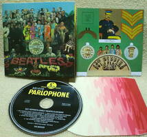 即決！【2点で送料無料】CD ビートルズ Beatles SGT Pepper's 日本盤【モノラル】ボックスのバラ 見開き紙ジャケ 内袋 カットアウトシート_画像1