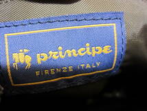 PRINCIPE FIRENZE ITALY プリンチペ バックパック リュックサック バッグ ナイロン ロゴ 総柄 レディース 焦げ茶系 管理Ｈ_画像9