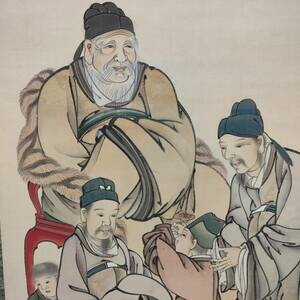 Art hand Auction [Authentisches Werk] // Shunto Shimada / Guo Ziyi / Porträt / China / Tang / Großformat / Hotei-ya-Hängerolle A-575, Malerei, Japanische Malerei, Person, Bodhisattva