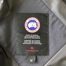 CANADA GOOSE カナダグースMackenzie Parka ロングダウンコート S/P ネイビー 2302JL サザビー ロゴワッペン コヨーテファー S〜M 中古_画像9