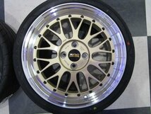 新品未使用 BBS LM441 17インチ 7J+42 4H100 YOKOHAMA ADVAN FLEVA v701 195/40R17 ※タンク ルーミー トール etcに!!_画像4