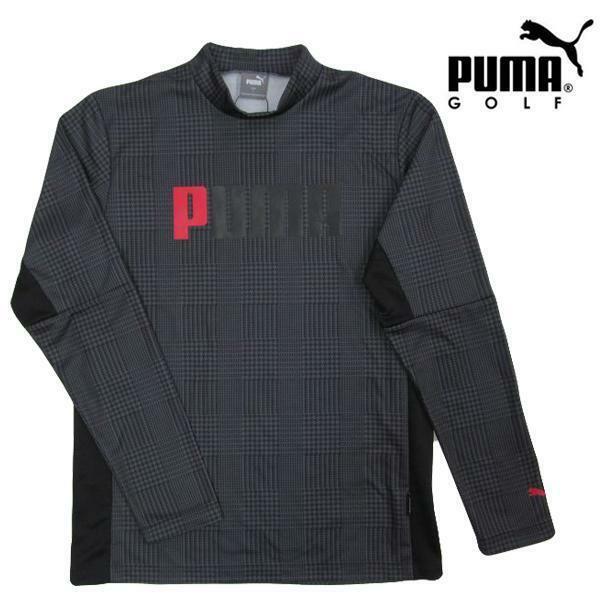 送料無料◆新品◆プーマ ゴルフ AOP 長袖 モックネックシャツ◆(M)◆539373-01◆PUMA GOLF