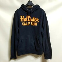 P1 HOLLISTER ホリスター M 紺色 プルオーバー スウェット パーカー フーディー アメカジ サーフ SURF アバクロ アメリカ 古着 メンズ_画像1