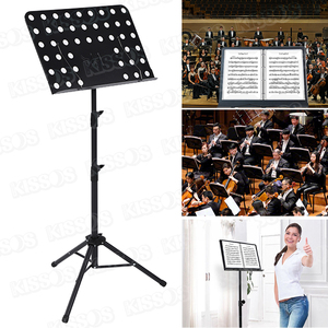  music stand stand musical score pcs height adjustment folding compact light weight portable music laptop tablet carrying convenience 