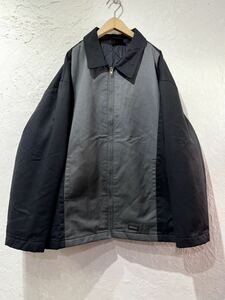 Dickies ディッキーズ ツートンワークジャケットXLくらい裏キルティングアウター古着