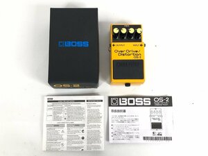 1円～ 美品 BOSS ボス Over Drive Distortion OS-2 オーバードライブ エフェクター F12-37