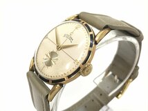 希少デザイン CITIZEN シチズン スモセコ 17石 14kGF メッキ 手巻き メンズ腕時計 アンティーク ジャンク Y12-35-A★_画像2