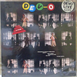 DEVO-Dev-O Live (US オリジナル 12インチ+UK レアステッカー付きPVC)