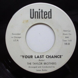 TAYLOR BROTHERS-Your Last Chance (Promo)