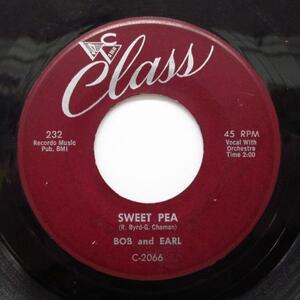 BOB & EARL-Sweet Pea / Chains Of Love (US オリジナル 7)