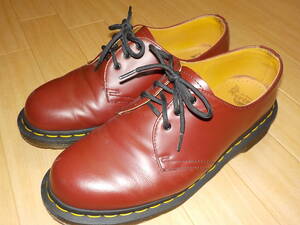 人気USED美品★Dr.Martensブラウンレザーワーク・シューズ★EU42、UK8 (JP約26.5cm)