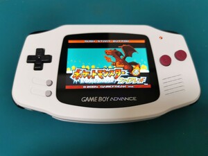 ゲームボーイアドバンス バックライトIPS液晶 v5 換装品 ホワイト