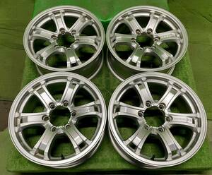 美品 Weds KEELER 17×7.5J+40 6H 139.7 4本セット アルミホイール 17インチ ウェッズ キーラー GUN125 GDJ150 ハイラックス プラド サーフ