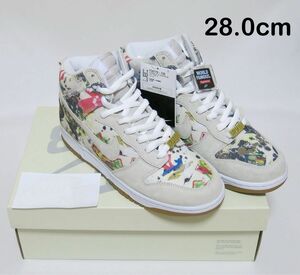 28.0cm Supreme × Nike SB Rammellzee Dunk High FD8779-100 ラメルジー 新品