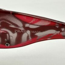 M199-I55-311 PRADA プラダ 8013-27 68□20 レディース サングラス アイウェア レッドカラーフレーム イタリア製 ①_画像6