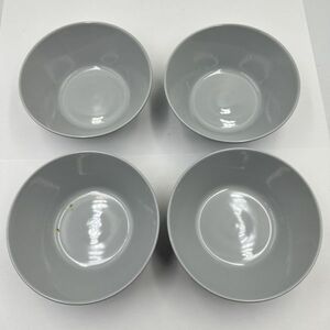 M119-T060289-2 Iittala イッタラ Teema ティーマ ボウル 洋食器 パールグレイ 4点セット サイズ(約)14.7cm×4.7cm ①