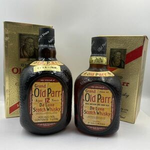 ALC229-J019161-3 まとめ ■ Grand Old Parr グランドオールドパー スコッチ ウイスキー 2本セット 箱付き 1L/750ml 43% 未開栓 ③M