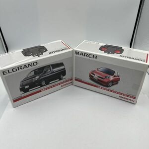 P136-J9558-1 TOMY トミー NISSAN 日産オリジナルラジオコントロールカー ラジコン MARCH マーチ ELGRAND エルグランド 箱付き ①