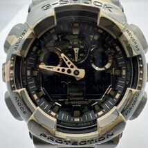 Q121-ST7-696 ◎ CASIO カシオ G-SHOCK ジーショック GA-100CM アナデジ 迷彩柄 メンズ 腕時計 約48mm 稼働 ①_画像1