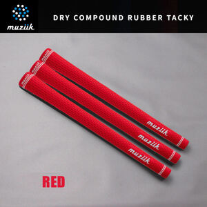 ★☆muziik　ムジーク　“ DRY COMPOUND RUBBER TACKY ” ラバー　バックライン有　レッド 3本～　新品☆★