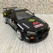 タミヤ　ニッサン　スカイラインR34 勝手にデカール貼ったもの　完成品_画像1