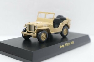 京商 1/64 ジープ ウィリーズ MB ベージュ サークルKサンクス アメリカンUSAコレクション Jeep Willys MB Beige