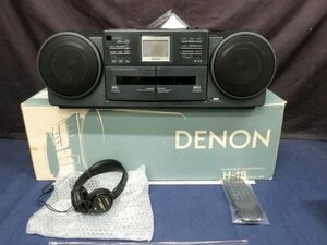 L4360 DENON　H-18　コロンビア　ＣＤ　ラジカセ　本体　音楽　レトロ家電　ラジオ　カセットテープ