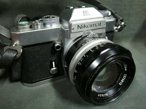 A4705 ニコン ニコマットEL レンズ：NIKKOR-S・C 50mm フィルムカメラ 現状品