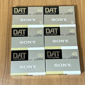 1118236 未使用　6本セット SONY DATカセットテープ 46分 DT-46RN 5本　DT-60RN 1本　ソニー 記録用ディスク 記録媒体