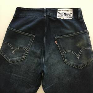 即決 リーバイス 7702-20 W30 ラバープリント Levis デニムパンツ ジーンズ ジーパン メンズ アメカジ 日本製 (262)