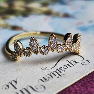 natural diamond 18 gold ring 