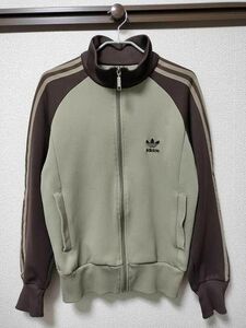 adidas アディダス ジャージ トラックジャケット ベージュ×ブラウン