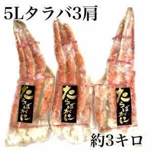 5Lサイズボイルタラバガニ足3肩